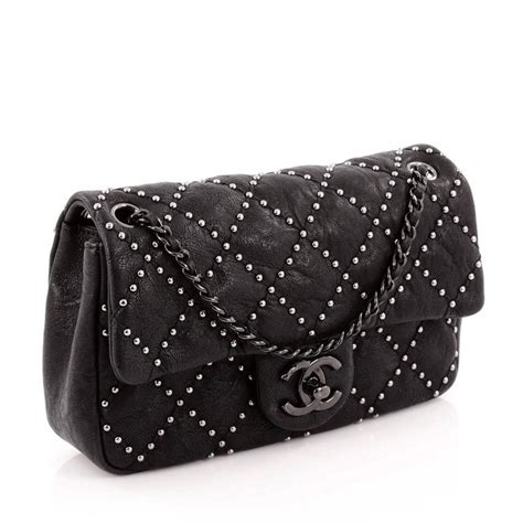 chanel studded flap bag|chanel flap bag price.